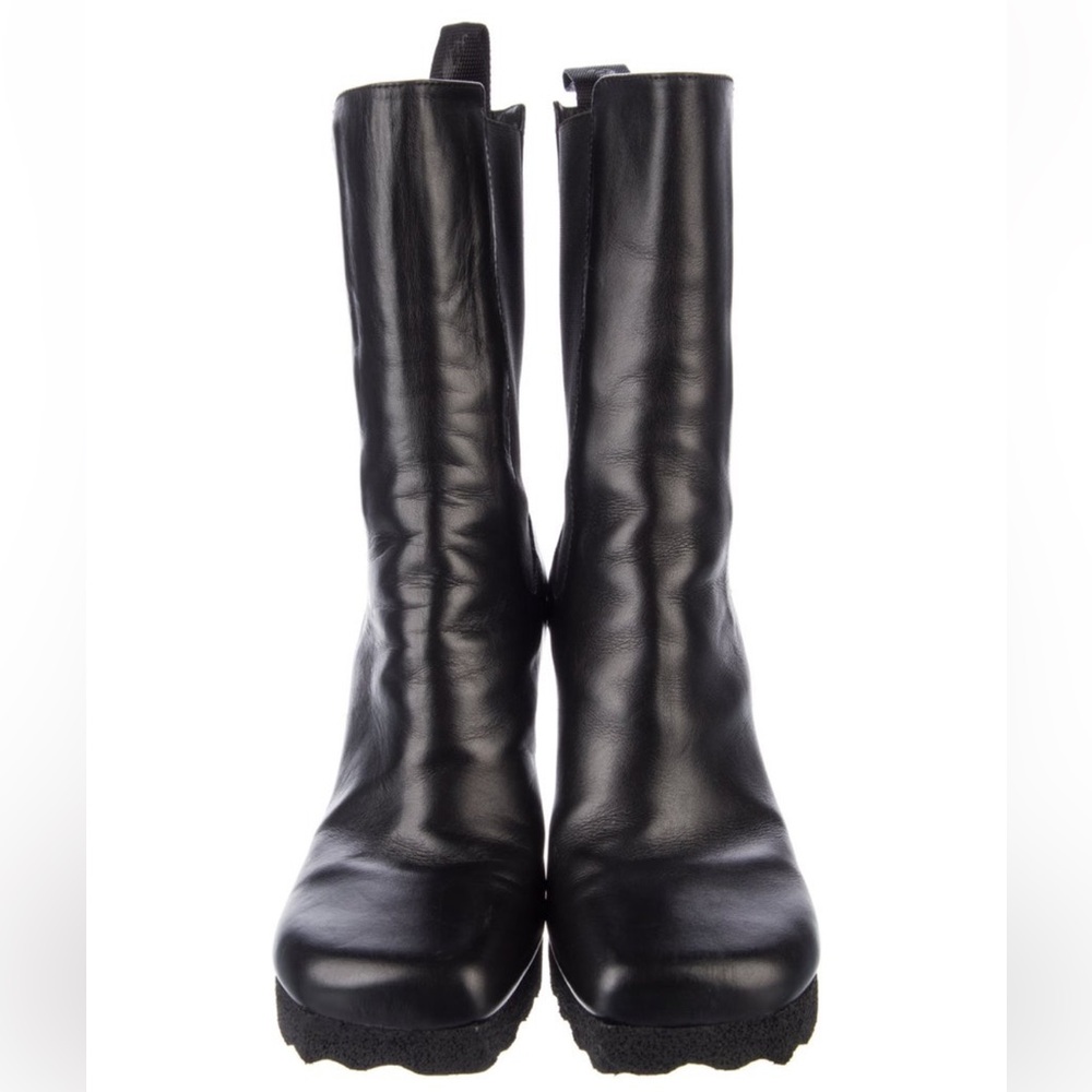 Off-White leather heeled booties - Picture 3 of 6